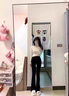 衣然呈品高腰微喇牛仔褲女秋冬新款小個(gè)子休閑簡(jiǎn)約時(shí)尚百搭直筒黑色褲子女 黑色【加絨】 M 【建議90-110斤】 曬單實(shí)拍圖