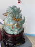 柏序森納財(cái)貔貅擺件貔休招財(cái)客廳辦公室前臺(tái)飛天皮丘裝飾品店鋪開業(yè)禮物 納財(cái)貔貅小號(hào)藍(lán)冰玉色高約30cm 曬單實(shí)拍圖