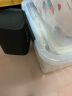 汉世刘家（hanshiiujia）垃圾桶带盖厨房卫生间客厅卧室家用办公室垃圾纸篓大容量清洁收纳 小熊摇盖款 【经典黑】 13L 实拍图