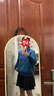 百圖betu女裝冬新款毛衣復古漸染條紋圓領(lǐng)領(lǐng)圈圈紗毛衣女2311T87 灰藍 XS 曬單實(shí)拍圖