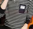 皮爾卡丹（pierre cardin）男士衛衣2026春季條紋秋衣長袖T恤秋冬衣服加絨春秋打底衫男 8287 黑色 加絨 XL 【建議125-140斤】 曬單實拍圖