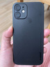 麥麥米適用iPhone 12手機殼蘋果12mini超薄透明磨砂PC保護套全包鏡 蘋果12mini【5.4】純黑色 曬單實拍圖