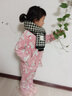 DOCLINS千鳥格雙面毛線圍巾女冬季短款情侶針織圍脖男百搭潮 黑色 曬單實(shí)拍圖