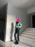 俞兆林（YUZHAOLIN）直筒牛仔褲女2025秋冬季新款女裝九分褲子休閑加絨加厚 黑色(加絨) 加厚 M 建議98-110斤 曬單實(shí)拍圖