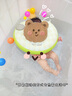 MDNG嬰兒游泳圈寶寶脖圈新生兒頸圈0一6月幼兒洗澡泳圈0歲項圈小月齡1 綠色-小號(0-8個(gè)月) 曬單實(shí)拍圖
