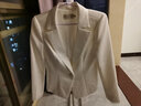 經(jīng)典故事（JANE STORY）2024秋季新款一?？鬯{色西裝外套女氣質(zhì)高端時(shí)尚職業(yè)裝西服上衣 白色 S 曬單實(shí)拍圖