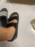 木清清涼鞋男夏季新款休閑運(yùn)動(dòng)沙灘鞋男女同款潮流耐磨防滑透氣涼拖鞋 黑色 41-42 曬單實(shí)拍圖