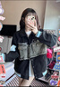 莫代爾棒球服外套女2025春秋冬新款夾棉加厚初高中學(xué)生寬松時尚保暖夾克 黑色-夾棉 加厚 M 曬單實(shí)拍圖