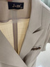 J-ME西裝連衣裙女夏季2023新款職業(yè)裝氣質(zhì)高級感女神范正裝裙子收腰款 木白色 L 曬單實(shí)拍圖