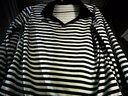 皮爾卡丹（pierre cardin）條紋棉長袖T恤女2023春秋季新款打底衫時尚顯瘦體恤衫圓領(lǐng)上衣 愛心條紋長袖 2XL 120-130斤 曬單實拍圖
