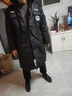 艾買(mǎi)保安大衣冬季加厚511作訓棉服執勤安檢防寒服保安服冬裝棉大衣 斜紋加厚加長(cháng)款+標志 XL (175) 曬單實(shí)拍圖