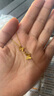 六福珠寶足金相戀蝶黃金吊墜女款蝴蝶掛墜金飾不含項(xiàng)鏈 計(jì)價(jià) GMGTBP0085 1.93克(含工費(fèi)145元) 曬單實(shí)拍圖