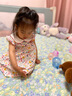 婧麒（JOYNCLEON）女童碎花裙夏季薄款2025新款兒童洋氣裙子女孩寶寶夏裝連衣裙 粉色小花 100cm 曬單實(shí)拍圖