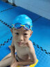 英发（YINGFA）儿童泳镜 高清防雾舒适防水青少年专业竞速小框游泳眼镜 土黄\蓝 实拍图
