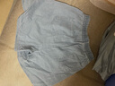 浪莎（LangSha）天絲牛仔短褲女夏季薄款高腰學(xué)生中褲休閑寬松顯瘦冰絲闊腿五分褲 淺復(fù)古 L 【適合109-118斤】 曬單實(shí)拍圖