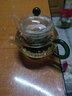 正揚 玻璃壺 高硼硅耐熱玻璃花茶壺功夫紅茶具泡沖茶器 玻璃250ML茶壺-綠把款 曬單實拍圖