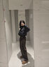 北面（The North Face）ICON經(jīng)典羽絨服女款防風(fēng)防水保暖戶(hù)外700蓬鵝絨填充新款美碼|5GGE KX7/宇宙黑 S 曬單實(shí)拍圖