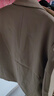 太平鳥女裝西裝閃光女秋直筒休閑設(shè)計感西服外套通勤 卡其上身 XS 曬單實拍圖