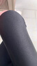 浪莎秋冬打底褲女加絨光澤褲高腰顯瘦黑色踩腳褲保暖彈力加厚長(cháng)褲 踩腳 加絨 XL 曬單實(shí)拍圖