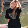妙奕嘉寬松短袖女半袖大碼衣服女裝夏2025新款短袖t恤女潮流上衣女洋氣 蝴蝶短袖-黑色【100-120斤】 曬單實(shí)拍圖