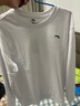安踏衛衣男裝夏季針織圓領(lǐng)套頭衫跑步健身長(cháng)袖寬松外套上衣休閑運動(dòng)服 -3純凈白/復古綠 XL /180 曬單實(shí)拍圖