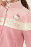 Hello Kitty女童外套秋冬兒童休閑衛衣洋氣中大童搖粒絨加厚上衣T043粉色130 曬單實(shí)拍圖