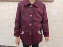 俞兆林（YUZHAOLIN）中老年女裝春秋外套奶奶新款毛呢60歲媽媽秋裝老太太老年人衣服 磚紅色單上衣 XL 【推薦80-105斤】 曬單實(shí)拍圖