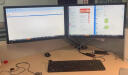 Brateck北弧 显示器支架双屏 电脑显示器支架 双屏支架臂 台式电脑支架底座 多屏升降增高架 E310-2 实拍图