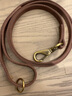 DidogPet狗狗牽引繩中大型犬金毛馬犬真牛皮遛狗繩寵物牽引繩頭層牛皮狗繩 深棕色 L【寬1.8cm長(cháng)150cm】 曬單實(shí)拍圖