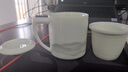 臻廚聚陶瓷茶水分離杯羊脂玉白瓷泡茶辦公杯帶蓋濾茶杯高檔中式簡約茶杯 茶水分離杯【遠山】 400ml 曬單實拍圖