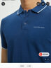 Calvin KleinJeans夏季男士商務(wù)休閑ck鑲邊翻領(lǐng)年輕多色短袖T恤POLO衫J319183 C5G-海軍藍(lán) XL （建議170-190斤） 曬單實(shí)拍圖