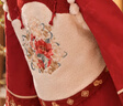 森女部落原創(chuàng)新中式新年馬甲紅色旗袍氣質(zhì)兩件套拜年服新款秋冬女裝 馬甲（單件） 單件 M 曬單實(shí)拍圖