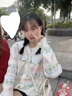 施洛瀾2025秋季新款韓版蕾絲花邊娃娃領(lǐng)上衣女減齡繡花毛衣開衫外套7089 米白 均碼 建議85-140斤 曬單實(shí)拍圖