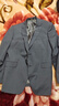 雅戈爾（YOUNGOR）西服男229款兩粒單排扣后中開衩商務西服套西上衣 灰色 L 175 /96A 曬單實拍圖