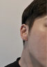 瑗昕黃金耳環(huán)男足金耳圈嘻哈酷帥養耳洞耳釘素圈中性免摘款女高級真金 [單只]圓珠耳釘(約0.15g) 曬單實(shí)拍圖