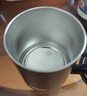 膳魔師（THERMOS）咖啡杯牛奶杯不銹鋼茶杯男女高顏值生日禮物簡(jiǎn)約水杯帶蓋 黑色440ml 曬單實(shí)拍圖
