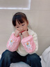 XINBUCKS兒童袖套秋冬小孩套袖男女生羽絨服燈芯絨袖頭嬰幼兒外套防臟袖筒 粉色小兔 17*14CM（0-10歲） 曬單實(shí)拍圖
