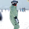 HIGH EXPERIENCE滑雪服女男款防水保暖單雙板寬松外套玩雪上衣 梨色 M 曬單實(shí)拍圖