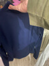 艾舞戈兒童舞蹈服女童瑜伽練功服修身半立領(lǐng)上衣外套運動服 深藍 170碼 曬單實拍圖