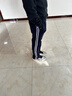 皮爾卡丹校服褲子男女春夏季直筒寬松休閑運動衛(wèi)褲初高中小學生家委會定制 【高品質(zhì)棉】二條杠藏青色 均碼 170 曬單實拍圖