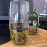MULTIPOTENT 玻璃杯綠茶杯夏天冷飲杯家用水杯牛奶杯直身杯淡綠把手 曬單實(shí)拍圖