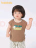 巴拉巴拉婴儿t恤宝宝打底衫女童上衣男短袖2024新款夏季全棉可爱 草木绿-背心款 90cm 实拍图