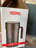膳魔師（THERMOS）保溫杯真空不銹鋼把手男女泡茶水杯帶茶漏辦公帶手柄杯子TCMF-501 咖啡色(不銹鋼茶漏) 500ml 曬單實(shí)拍圖