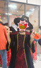 安妮優(yōu)兒萬(wàn)圣節兒童服裝女童cosplay角色裝扮魔法女巫吸血鬼化妝舞會(huì )派對 裙子+帽子 140 曬單實(shí)拍圖