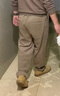 太平鳥(niǎo)男裝休閑褲冬季雪尼爾肌理闊腿褲直筒磨毛潮流 卡其色 35 曬單實(shí)拍圖