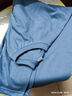 NASALIKE純棉秋冬季新款純色圓領(lǐng)衛衣常規版套頭長(cháng)袖上衣男女款T恤打底衫 C01180長(cháng)T-霧藍 2XL【修身直筒版】 曬單實(shí)拍圖