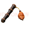歐陽(yáng)先生紫竹根手把件文玩雕刻橄欖核鐘馗盤(pán)完實(shí)心竹件把玩件提燈鬼王禮物 提燈鐘馗  A23-301 曬單實(shí)拍圖