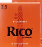 達達里奧RICO單簧管哨片瑞口黃盒橙盒黑管降b調(diào)古典流行2.5號藍盒黑膠哨片 【橙盒】2.5厚度(10片裝) 曬單實拍圖