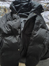 唐獅冬季新款羽絨服男連帽短款加厚保暖外套韓版青少年面包服WP 黑色 2XL 曬單實(shí)拍圖
