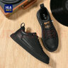 海澜之家HLA男鞋休闲皮鞋子男士板鞋运动鞋HAAXXM2AB70338 黑色45 实拍图